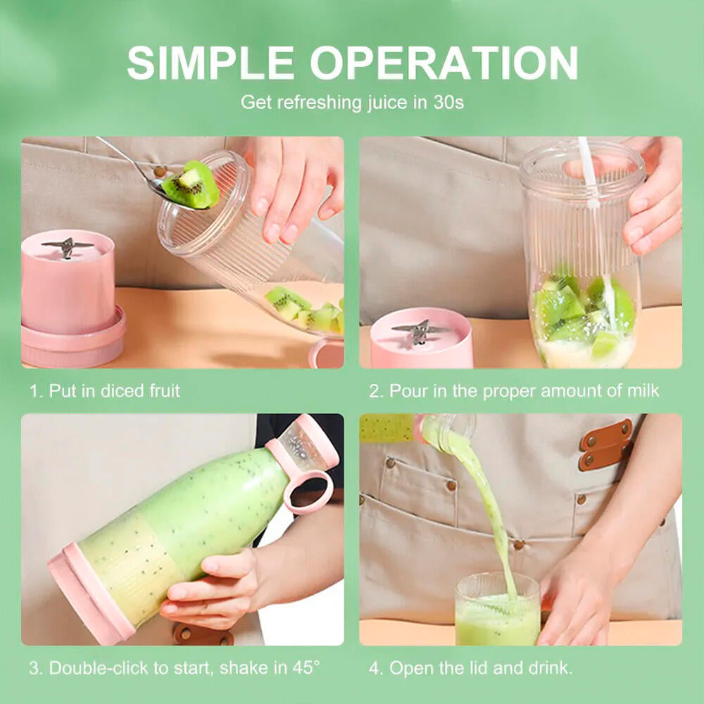 BOTELLA BATIDORA LICUADORA PORTATIL USB