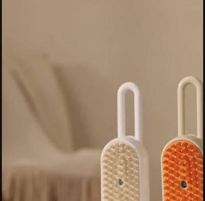 Cepillo vapor multifuncional para mascotas.