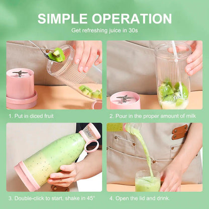 BOTELLA BATIDORA LICUADORA PORTATIL USB